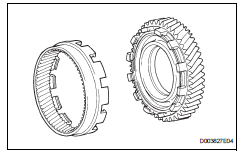 Toyota RAV4. Remove underdrive planetary ring gear