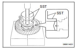 Toyota RAV4. Install underdrive planetary ring gear