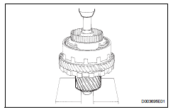 Toyota RAV4. Install underdrive planetary gear assembly