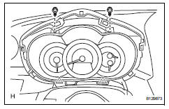 Toyota RAV4. Install combination meter assembly