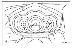 Toyota RAV4. Install instrument cluster finish panel sub-assembly