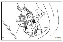 Toyota RAV4. Install front drive shaft assembly rh