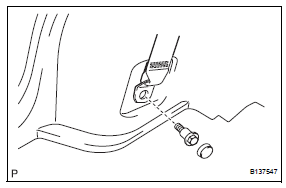 Toyota RAV4. Remove deck trim side panel assembly rh (w/o rear no. 2 Seat)