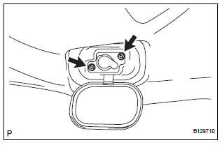 Toyota RAV4. Remove rear room partition net hook lh