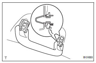 Toyota RAV4. Remove assist grip sub-assembly