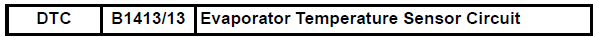 Toyota RAV4. Evaporator temperature sensor circuit