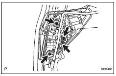 Toyota RAV4. Remove rear combination light assembly