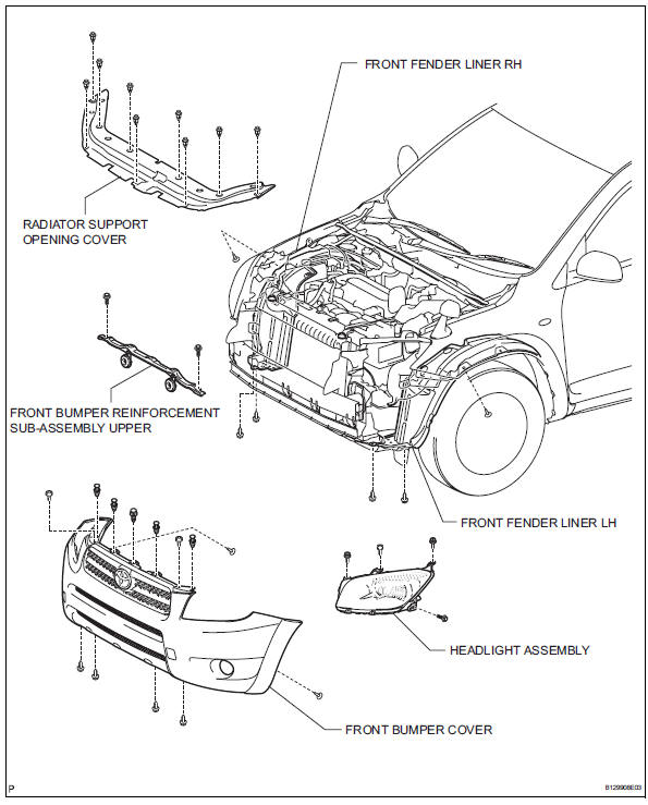 Toyota RAV4. Headlight assembly