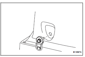Toyota RAV4. Install tether anchor bracket subassembly (w/o rear no. 2 Seat)
