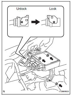 Toyota RAV4. Install power steering ecu