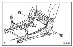 Toyota RAV4. Install rear no. 1 Seatback assembly lh