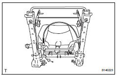 Toyota RAV4. Install rear no. 1 Seatback assembly lh