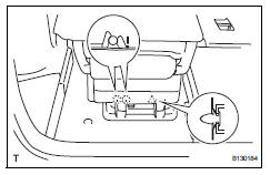 Toyota RAV4. Remove no. 2 Seat hinge cover lh