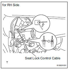 Toyota RAV4. Remove rear no. 2 Seat cushion assembly