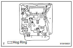 Toyota RAV4. Remove rear no. 2 Seatback cover