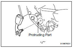 Toyota RAV4. Install rear no. 2 Seat inner belt assembly lh (w/ rear no. 2 Seat)