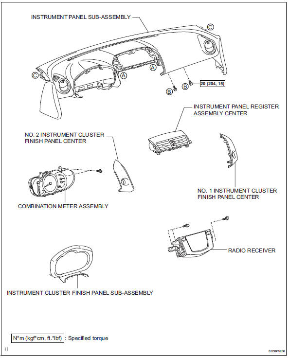 Toyota RAV4. Steering column assembly