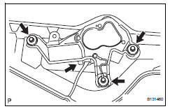 Toyota RAV4. Remove rear wiper motor assembly