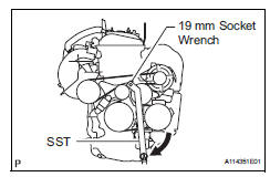 Toyota RAV4. Install fan and generator v belt
