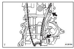 Toyota RAV4. Remove no. 1 Chain vibration damper